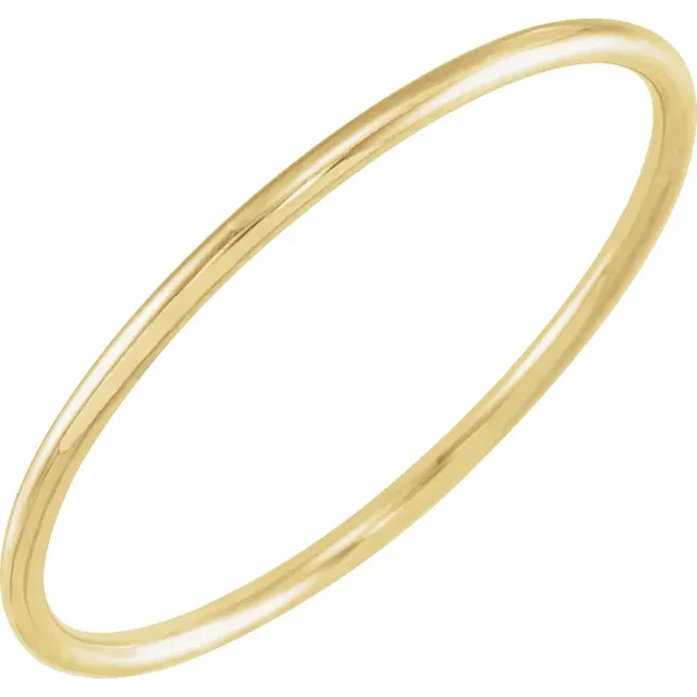 14K Yellow Stackable Ring Size 7-