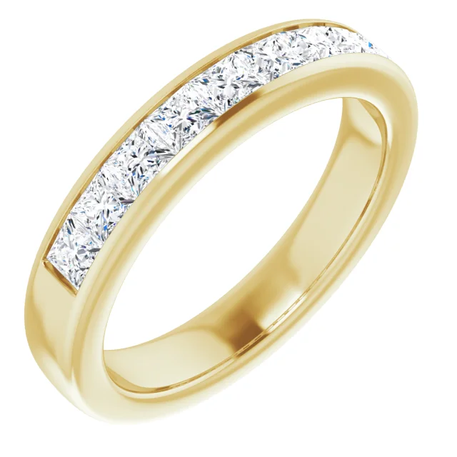14K Yellow 1 3/8 CTW Diamond Band-