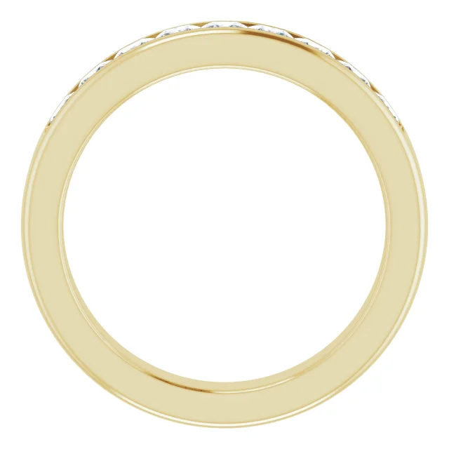 14K Yellow 1 3/8 CTW Diamond Band-