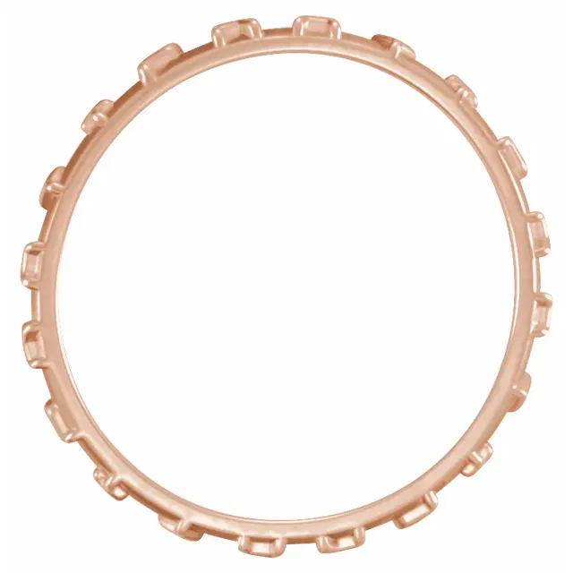 14K Rose Pray Ring Size 6-6.00(approximate standard size)-