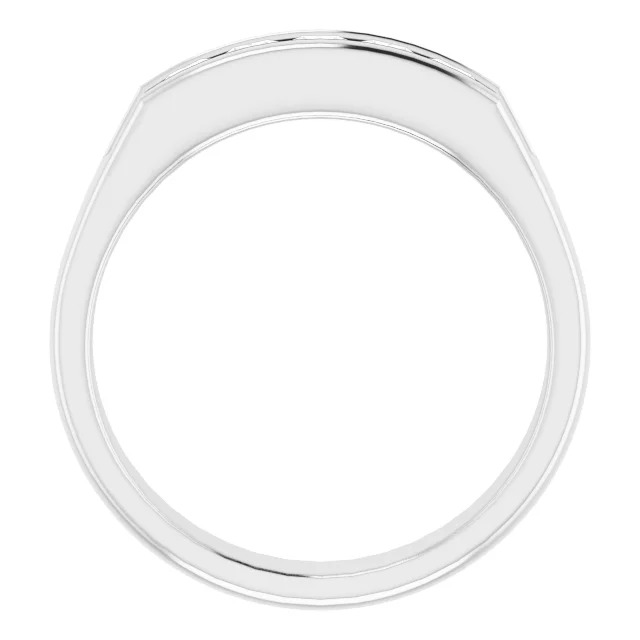 14K White 3/4 CTW Diamond Band-