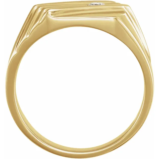 Men's Solitaire Ring-9.5-
