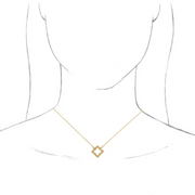 14K Yellow Vintage-Inspired Geometric 18" Necklace