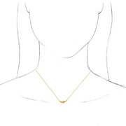 14K Yellow Scattered Bead 18" Necklace