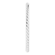 14K White 1.5 mm Skinny Rope Band Size 7