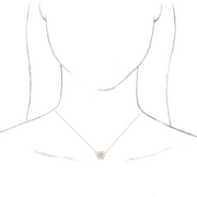 14K Rose 1/2 CTW Diamond Vintage-Inspired 16" Necklace