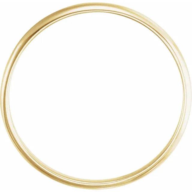 14K Yellow 1.6 mm Youth Band Size 3